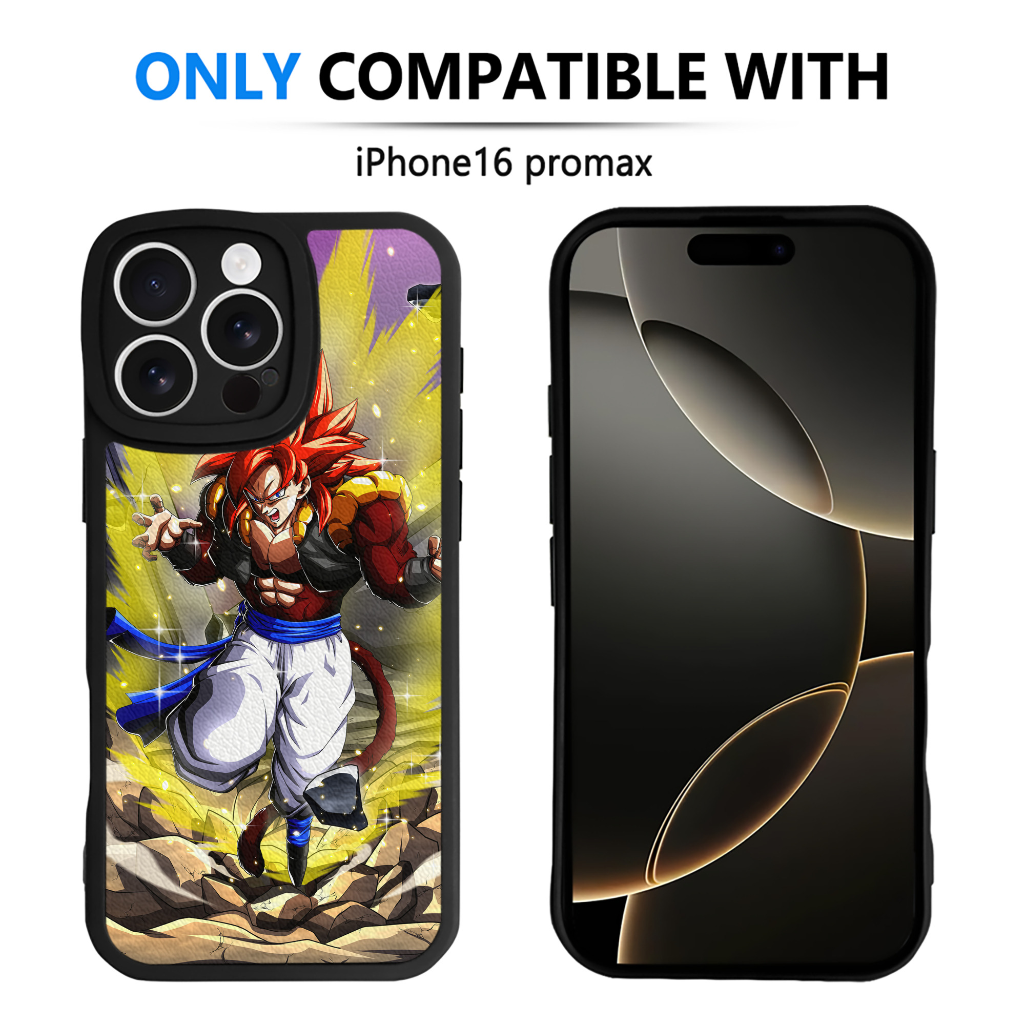 （画像用） ドラゴンボール DRAGON BALL 【iPhone 16シリーズ対応】シリコンスマホケース（レザー調） 材質：シリコン